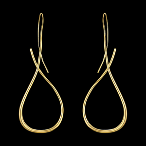 LUSH 18K GOLD PLATED HIGH QUALITY WATER DROP SHAPE EARRING