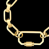 LUSH 18k GOLD PLATED STAINLESS STEEL BUCKLE BRACELET
