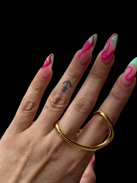 LUSH 18K GOLD PLATED MULTI FINGER RING, HIGH QUALITY GOLD PLATED