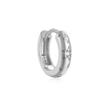 LUSH 925 SILVER Sterling Silver 18K Gold Plated Designer Diamond High Quality Hypoallergenic Pentagram Zircon Hoop Earring