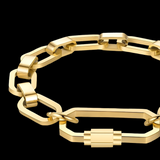LUSH 18k GOLD PLATED STAINLESS STEEL BUCKLE BRACELET