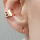LUSH 925 SILVER  S925 Sterling Silver Rotating Single Row Zirconia High Quality Ear Wire