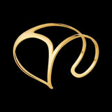 LUSH 18k GOLD PLATED BRASS HOLLOW PALM BRACELET