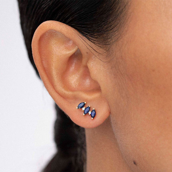 LUSH 925 SILVER Sterling Silver Trendy Earrings Stud Earrings