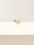 LUSH 925 SILVER 4 SMALL ZIRCON PIERCING