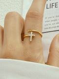 LUSH 925 SIRVER CROSS RING