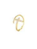 LUSH 925 SIRVER CROSS RING