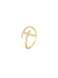 LUSH 925 SIRVER CROSS RING