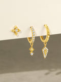 LUSH 925 SILVER PIERCING EARRING TRIO