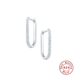LUSH 925 SILVER  U Shape Geometric Hoop Earrings 18K Gold