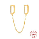 LUSH 925 SILVER Simple Classic Long Chain Earrings
