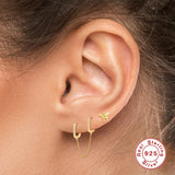 LUSH 925 SILVER Simple Classic Long Chain Earrings