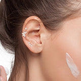 LUSH 925 SILVER PIERCING - most popular styles Simple Zircon Stud Earrings S925 Sterling Silver Piercing jewelry
