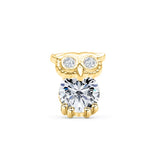 LUSH 925 SILVER PIERCING  OWL Earring