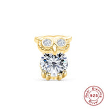 LUSH 925 SILVER PIERCING  OWL Earring