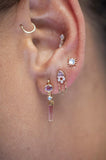 LUSH 925 SILVER PIERCING -  Tassel Zircon  Piericing Earring