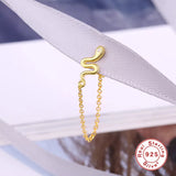 LUSH 925 SILVER - 18K Gold Plated 925 Sterling Silver Colored Snake Earrings
